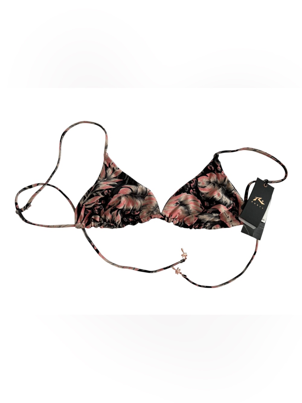 NWT Reversible bikini top- cheetah, floral
